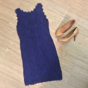 Royal Blue Lace Dress